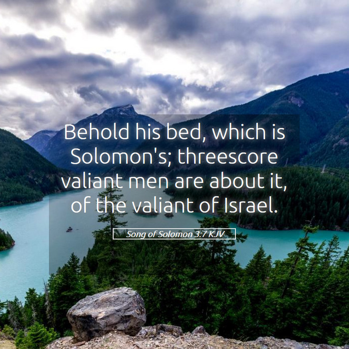 Song of Solomon 3:7 KJV Bible Study