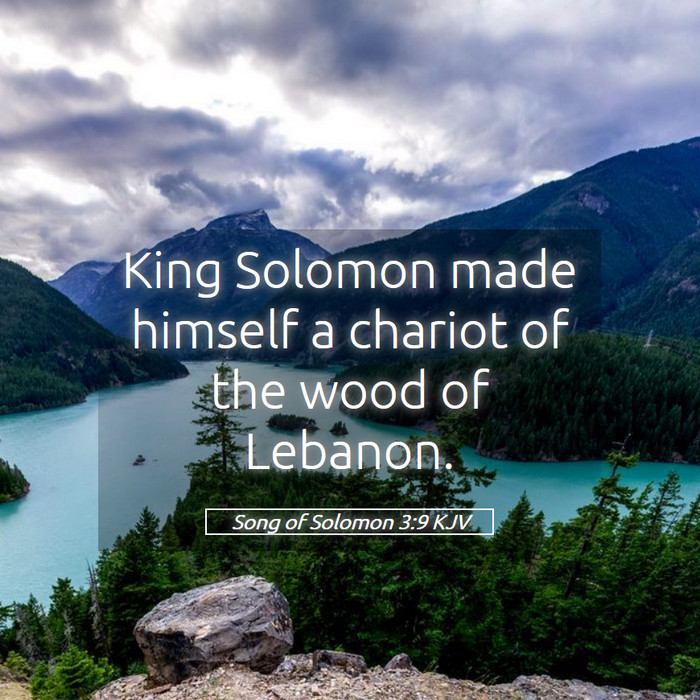 Song of Solomon 3:9 KJV Bible Study