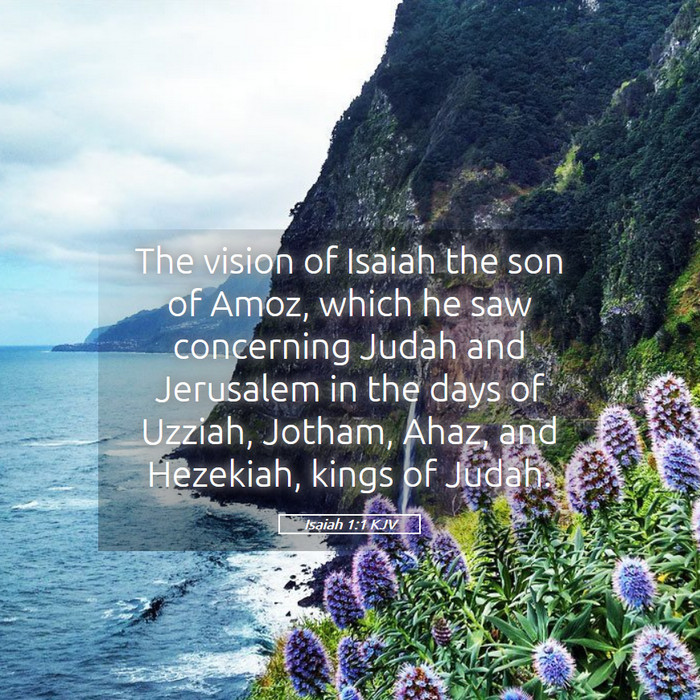 Isaiah 1:1 KJV Bible Study