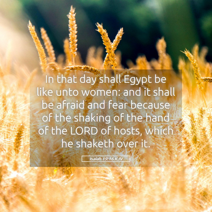 Isaiah 19:16 KJV Bible Study