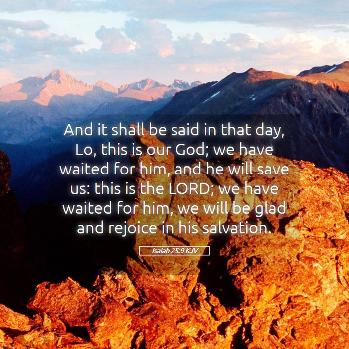 Isaiah 25:9 KJV Bible Study