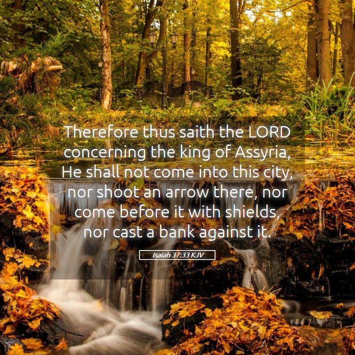 Isaiah 37:33 KJV Bible Study