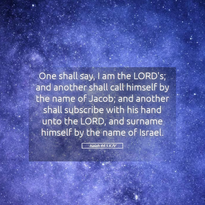 Isaiah 44:5 KJV Bible Study