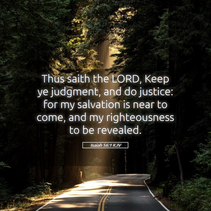 Isaiah 56:1 KJV Bible Study