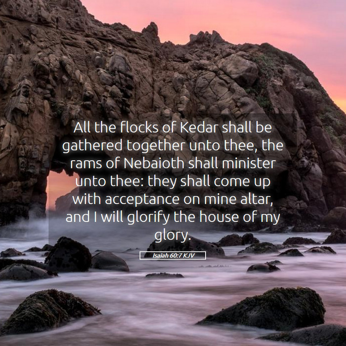 Isaiah 60:7 KJV Bible Study