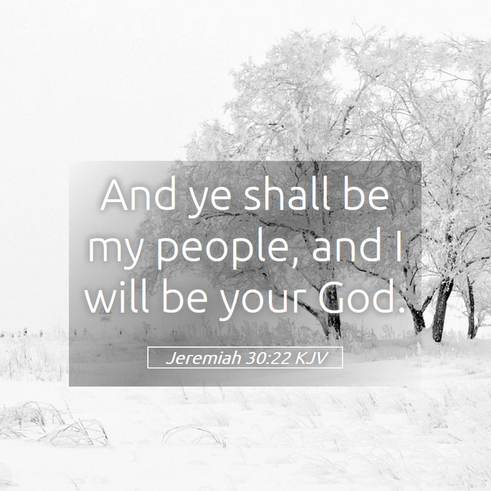 Jeremiah 30:22 KJV Bible Study