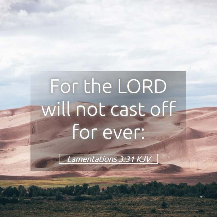 Lamentations 3:31 KJV Bible Study