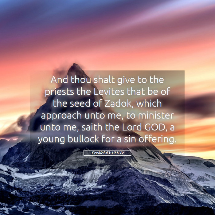 Ezekiel 43:19 KJV Bible Study