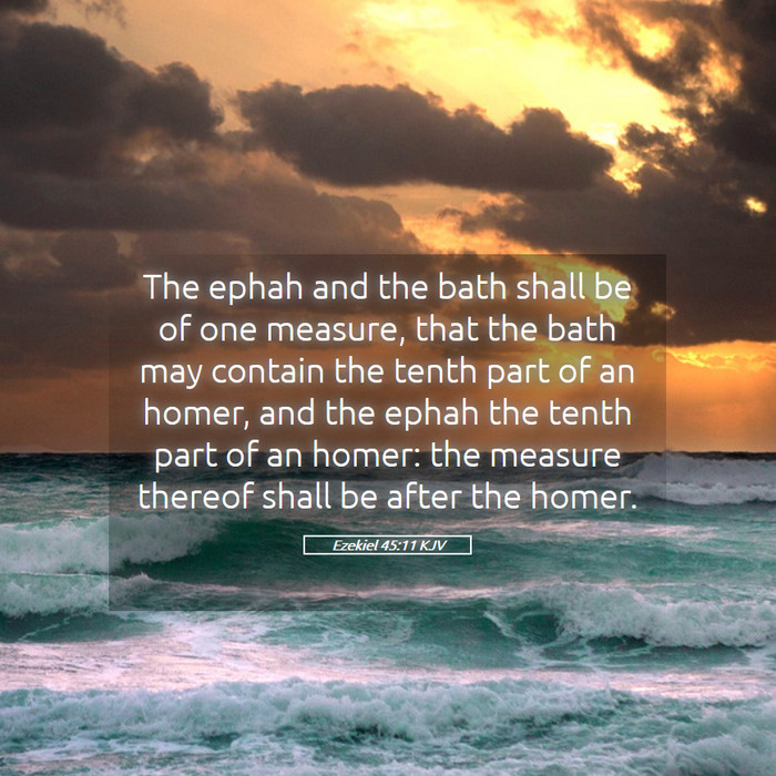 Ezekiel 45:11 KJV Bible Study