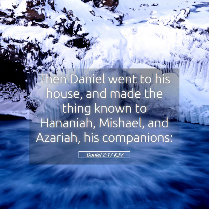 Daniel 2:17 KJV Bible Study