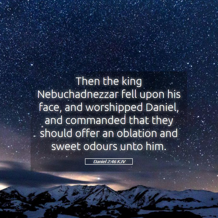 Daniel 2:46 KJV Bible Study