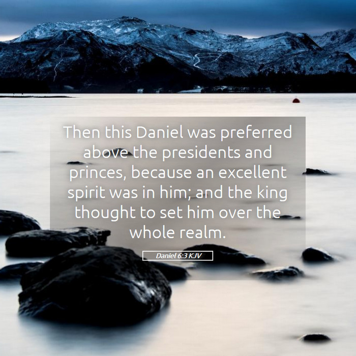 Daniel 6:3 KJV Bible Study