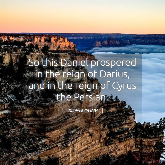 Daniel 6:28 KJV Bible Study