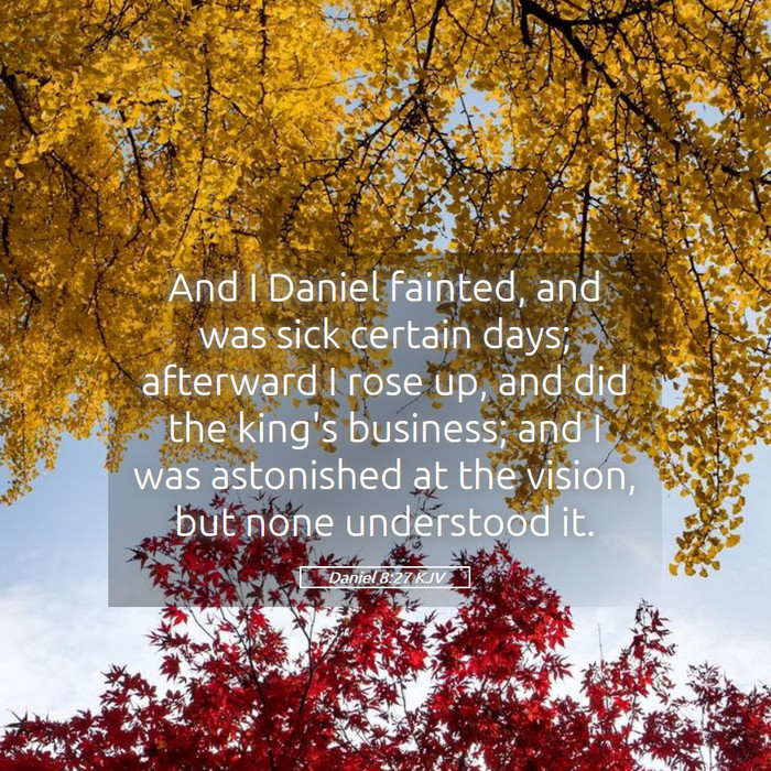 Daniel 8:27 KJV Bible Study