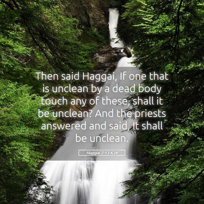 Haggai 2:13 KJV Bible Study