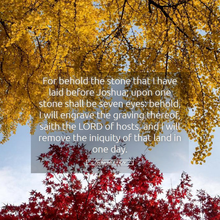 Zechariah 3:9 KJV Bible Study