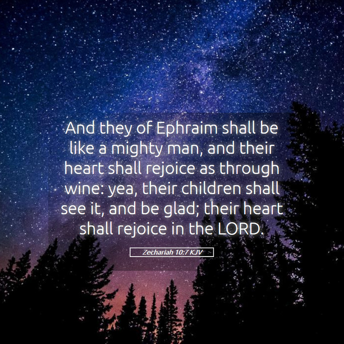 Zechariah 10:7 KJV Bible Study