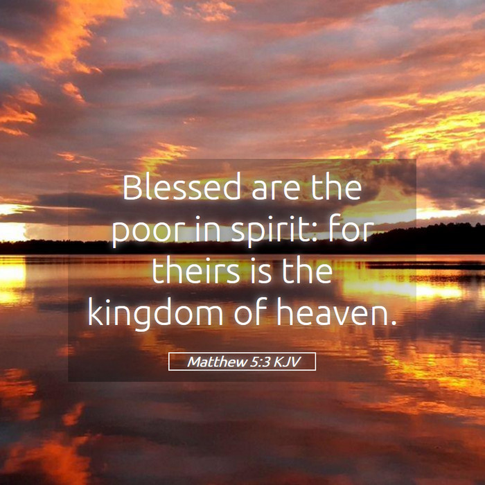 Matthew 5:3 KJV Bible Study