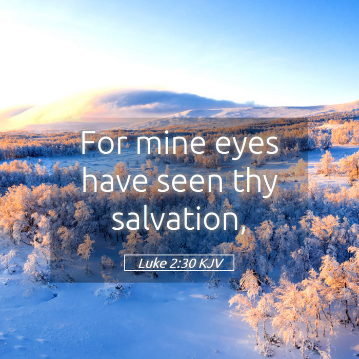 Luke 2:30 KJV Bible Study